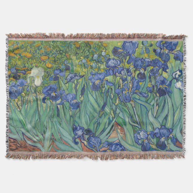 Irises, Floral Oil Painting, Vincent Van Gogh Filt (Framsidan)