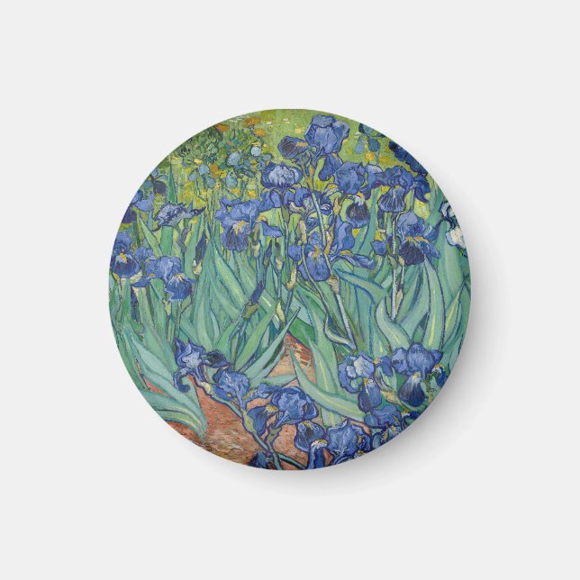 Irises, Floral Oil Painting, Vincent Van Gogh Magnet (Framsidan)