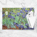 Irises Garden liggande Vincent van Gogh Bordstablett<br><div class="desc">En bordstablett med bra Art oljemålning Irises (1889) av Vincent van Gogh (1853-1890). Blåviolett iris i trädgården,  som påverkades av japansk konst.</div>