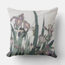 Irises & Grashopper, Katsushika Hokusai