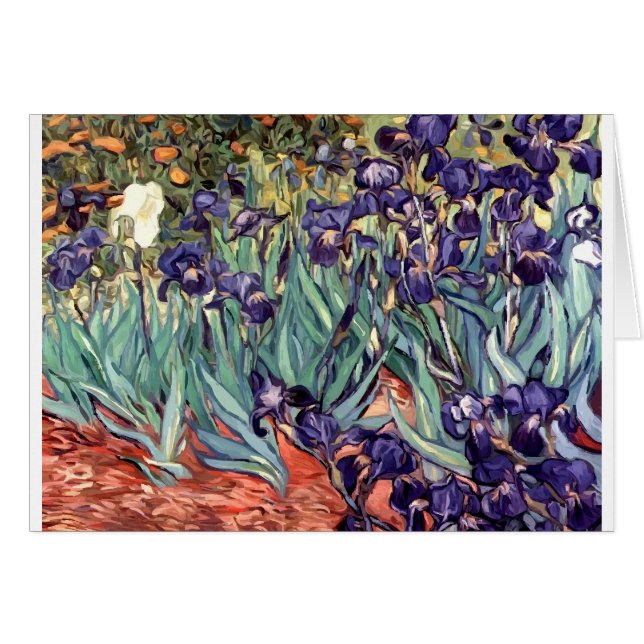Irises Hälsningskort (Framsidan Horizontal)