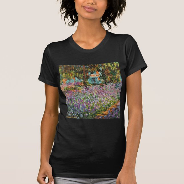 Irises i Monets trädgård T Shirt (Framsida)