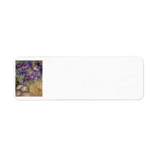 "Irises in A Fält"-Returetiketter Returadress Etikett