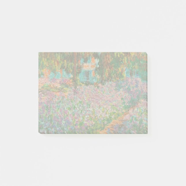 Irises Monet Garden Giverny-blommor Post-it Block (Framsida)