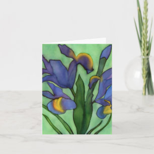 Irises Notecard Kort