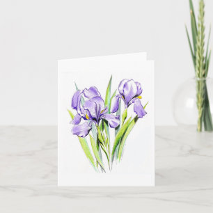 Irises noterar kortet kort