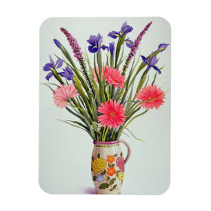 Irises och Berbera i en holländsk tillbringare Magnet