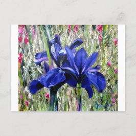 Irises oljemålning vykort