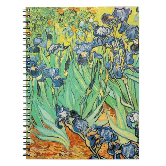 Irises - Van Gogh - c1889 Anteckningsbok (Framsidan)