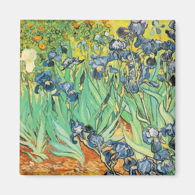 Irises - Van Gogh - c1889 Magnet (Framsidan)