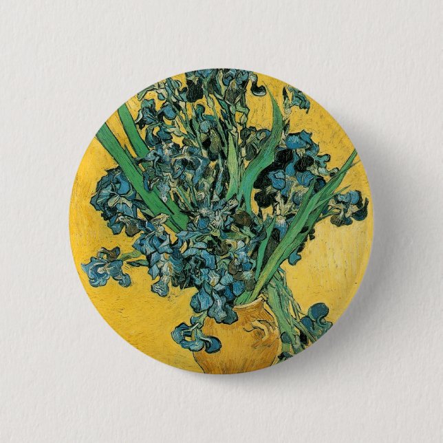 Irises - Van Gogh - c1890 Knapp (Framsida)