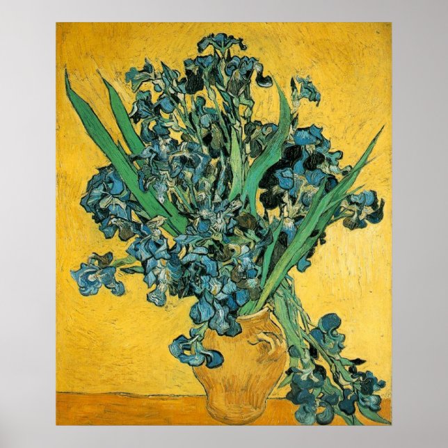 Irises - Van Gogh - c1890 Poster (Framsidan)