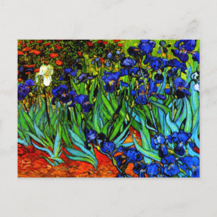 Irises, Van Goghs berömd blommigt tavla Vykort