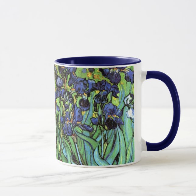 Irises vid den Van Gogh konstmuggen Mugg (Höger)