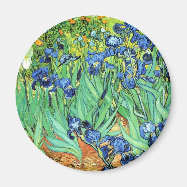 Irises - Vincent Van Gogh (1889) Magnet (Framsidan)