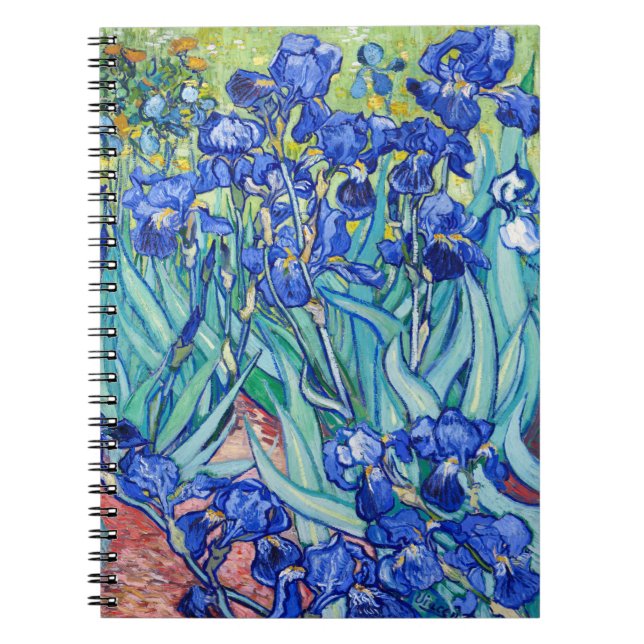 Irises Vincent van Gogh Anteckningsbok (Framsidan)