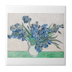 "IRISES" VINCENT VAN GOGH ART CERAMIC TILE KAKELPLATTA