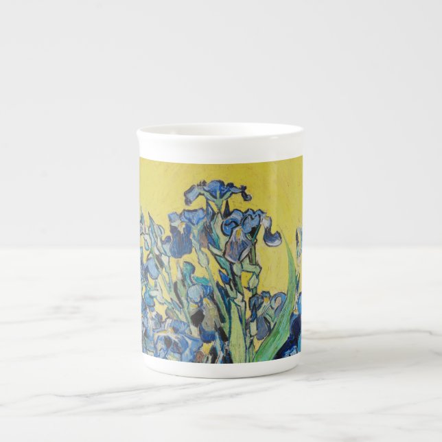 Irises Vincent van Gogh Benporslin Mugg (Framsidan)