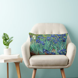 Irises Vincent van Gogh Blommigt Vintage Painting Lumbarkudde