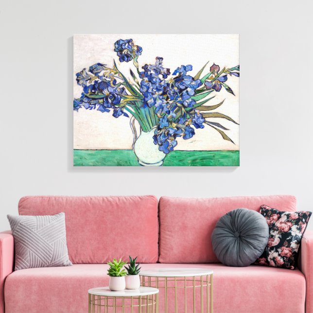 Irises | Vincent van Gogh | Canvastryck (Insitu (Vardagsrum))