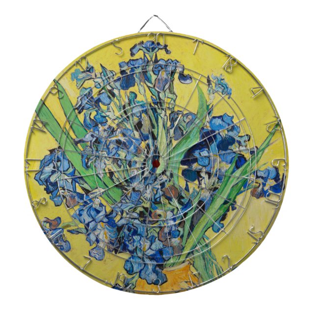 Irises Vincent van Gogh Darttavla (Framsidan)