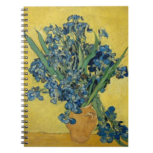Irises - Vincent van Gogh Fine Art Anteckningsbok (Framsidan)