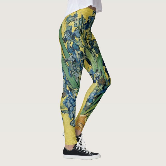 Irises - Vincent van Gogh Fine Art Leggings (Höger)