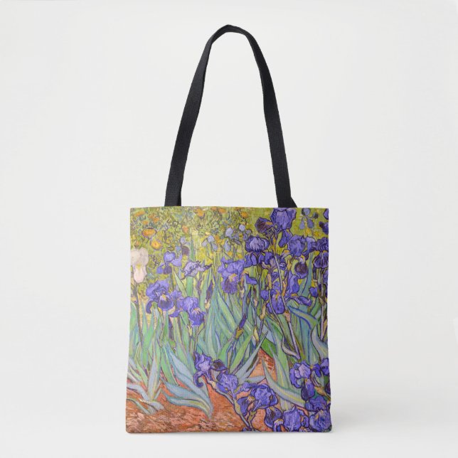 Irises Vincent Van Gogh Fine Art Tygkasse (Framsida)