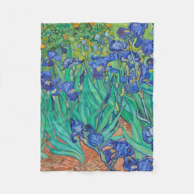 Irises Vincent van Gogh Fleecefilt (Framsidan)