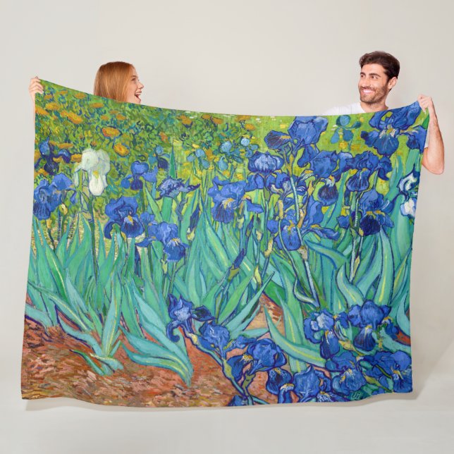 Irises, Vincent van Gogh Fleecefilt (På plats)