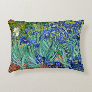 Irises Vincent van Gogh Flowers Painting Throw Prydnadskudde