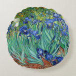 Irises Vincent van Gogh Flowers Painting Throw Rund Kudde<br><div class="desc">Vincent van Gogh (holländska, 1853-1890) Irises, 1889, Oil on canvas Unframed: 74, 3 x 94, 3 cm (29 1/4 x 37 1/8 tum) Ramad: 94, 9 x 114, 9 x 11, 4 cm (37 3/8 x 45 1/4 x 4 1/2 tum) Paul Getty Museum, Los Angeles. Digital image från Getty's...</div>