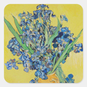 Irises Vincent van Gogh Fyrkantigt Klistermärke