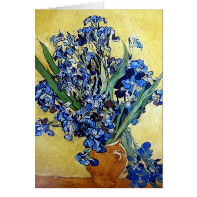 Irises, Vincent van Gogh Hälsningskort (Framsidan)