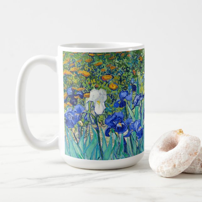 Irises Vincent van Gogh Kaffemugg (Med munk)