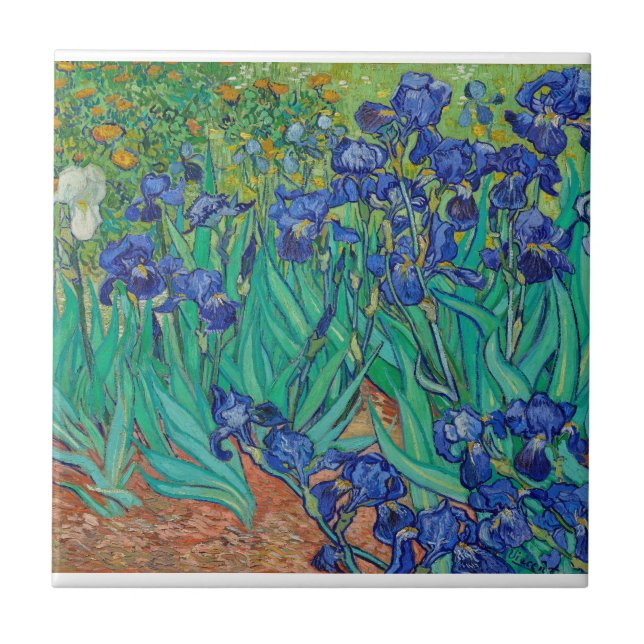 Irises Vincent Van Gogh Kakelplatta (Framsidan)
