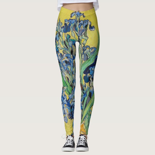 Irises Vincent van Gogh Leggings (Framsida)