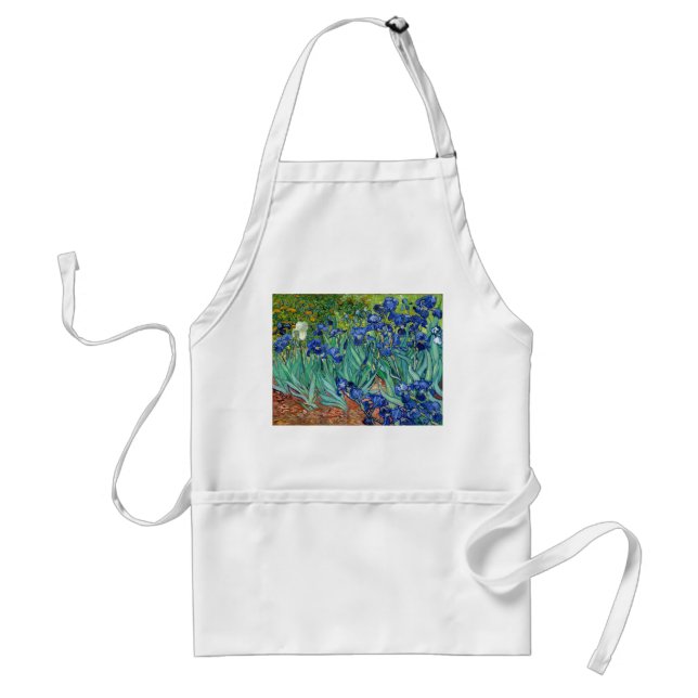 Irises Vincent van Gogh Painting Apron Förkläde (Framsidan)