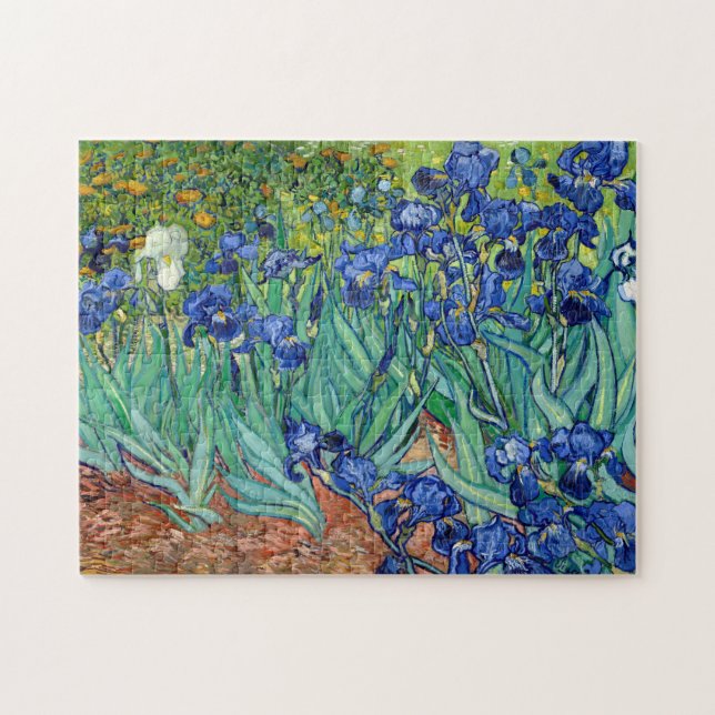 Irises Vincent van Gogh Painting Puzzle Pussel (Horisontell)