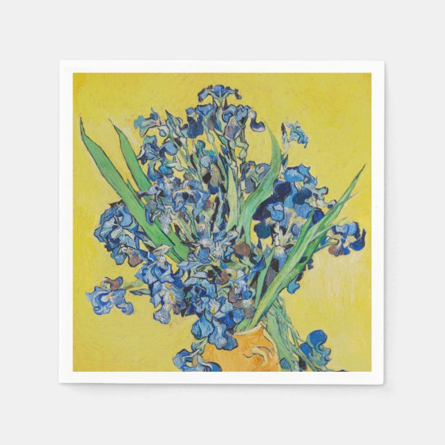 Irises Vincent van Gogh Pappersservett (Framsidan)