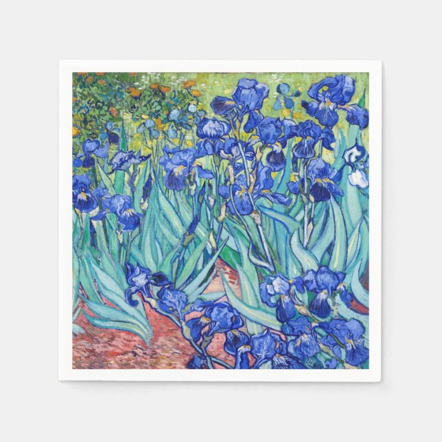 Irises Vincent van Gogh Pappersservett (Framsidan)