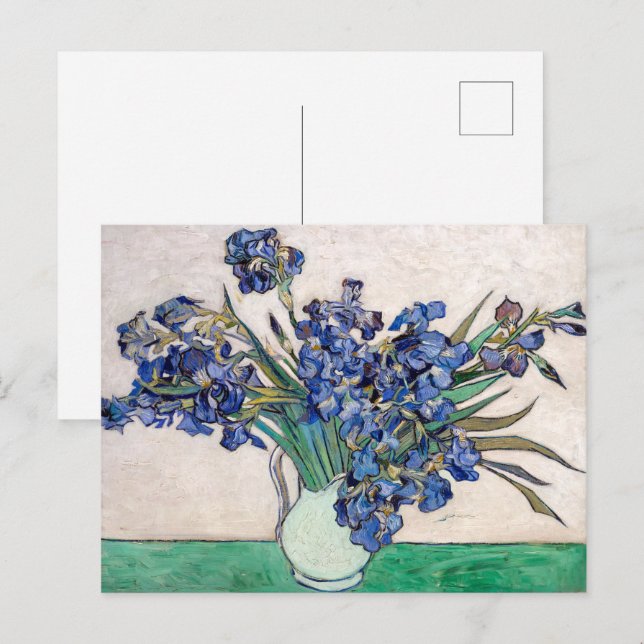 Irises | Vincent van Gogh | Vykort (Fram/baksida)