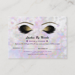 Irisglänsande Shimmer-Ögonfransar Referera Vän Eft Rabattkort