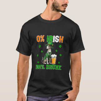 Irish 100 Percent Drunk St Patrick's Day Whistring T Shirt