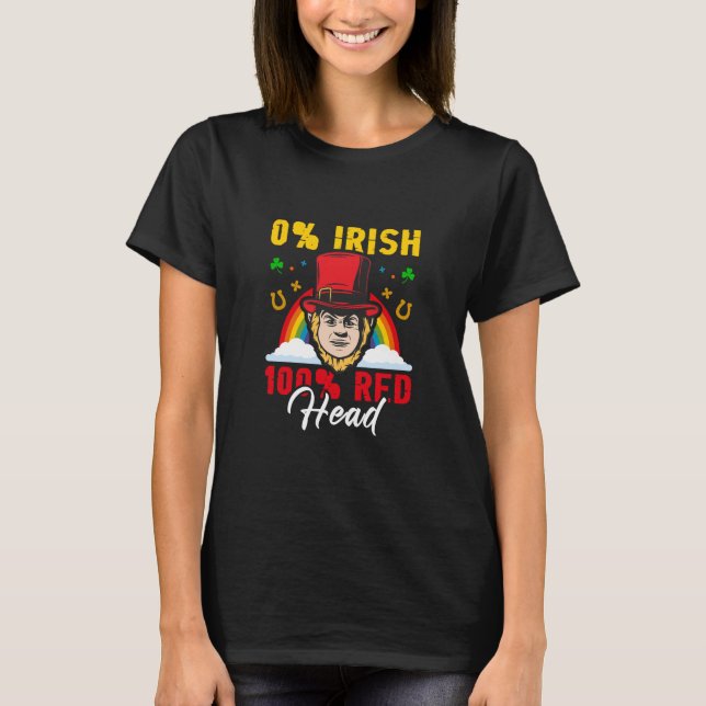 Irish 100 Percent Red Head T Shirt (Framsida)