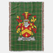 Irish Abbott Jackar Arm Family Crest Ireland