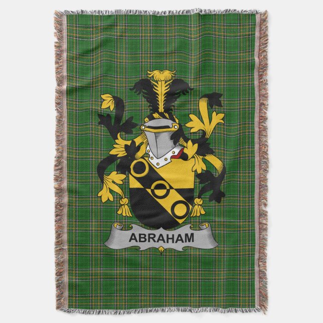 Irish Abraham Jackar om Arm Family Crest Ireland Filt (Framsidan Vertikal)