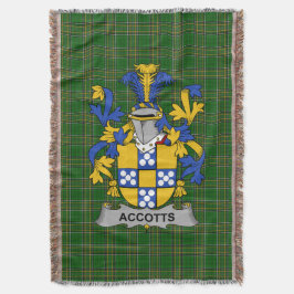 Irish Accotts Jackar Arm Family Crest Ireland Filt