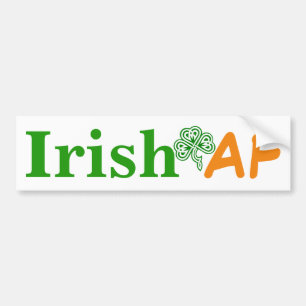 Irish AF Funny Bildekal