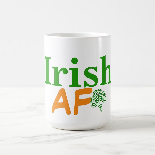 Irish AF Funny Kaffemugg (Center)